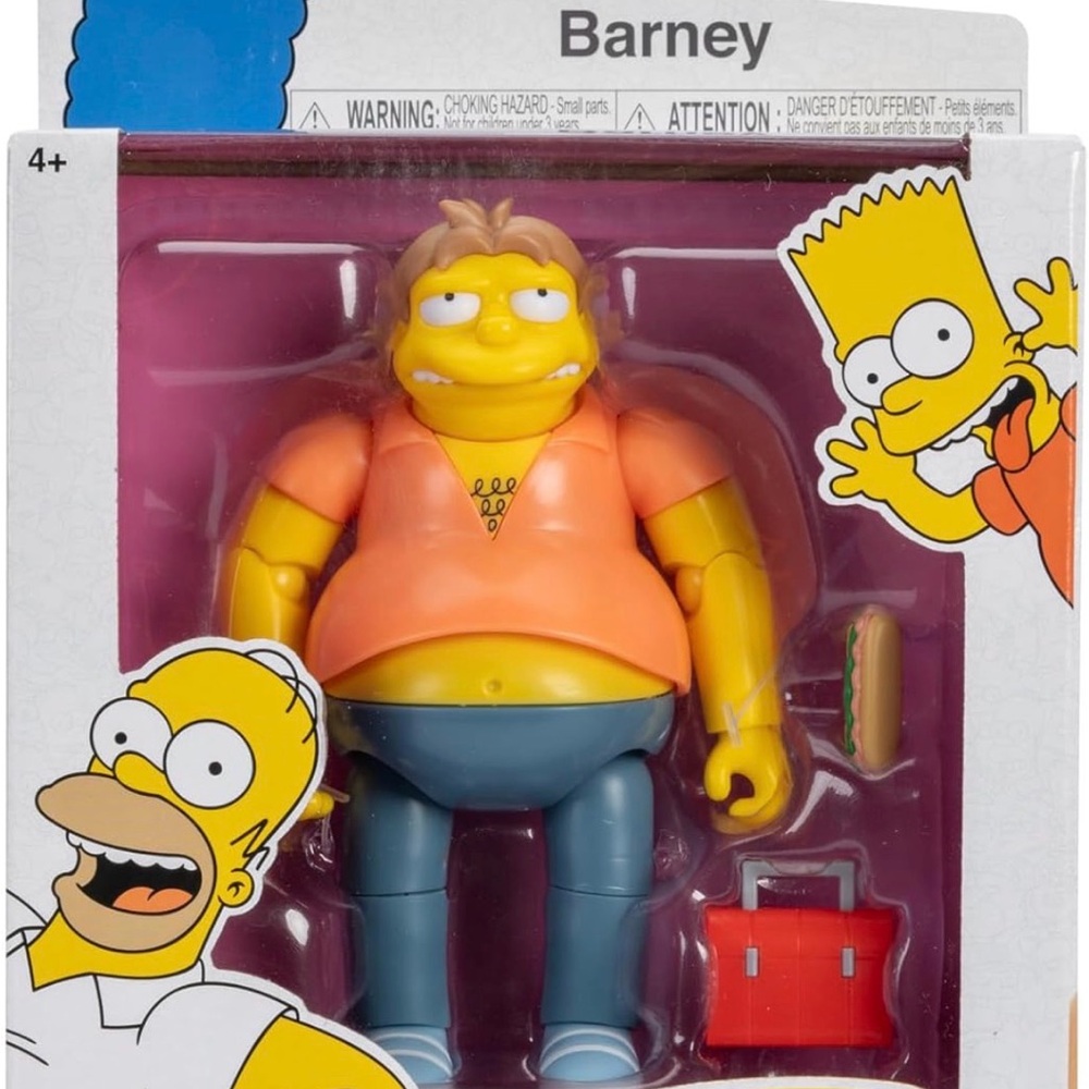 Barney Action Figure - Yellow and Blue